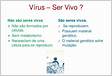 Por que os Virus não são considerados seres vivos